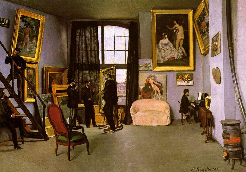 The Artist's Studio on the Rue de la Condamine, Frederic Bazille